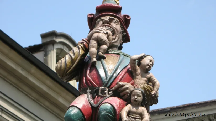 The Kindlifresserbrunnen fountain in Bern